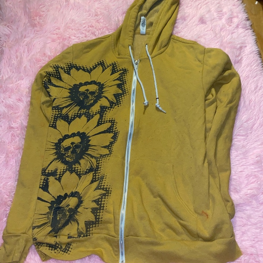 Sunflower skull jacket
